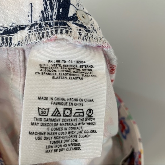 Pilcro and the‎ Letter Press Floral Mid-Rise Skinny Jeans Size 29P - Picture 6 of 6